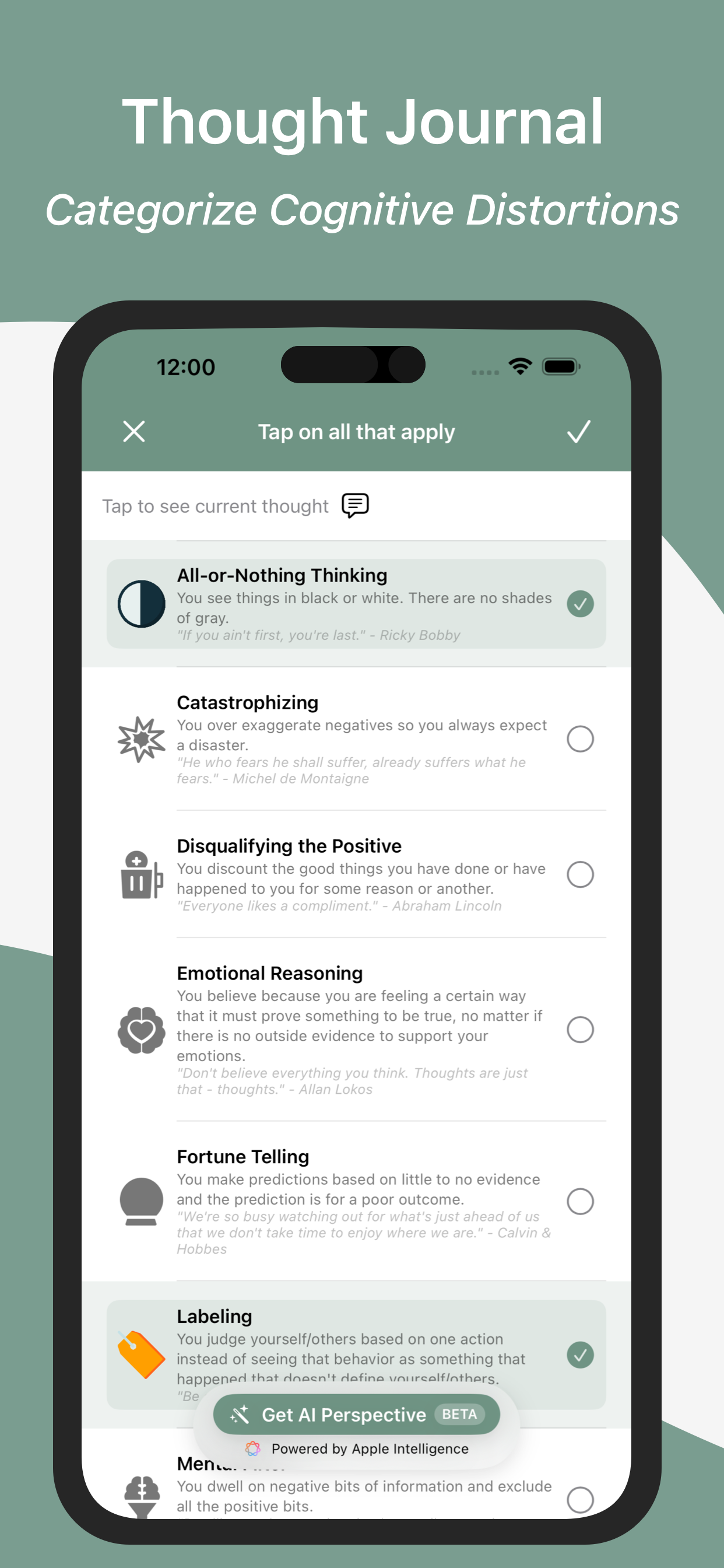 Simple CBT - Mental Health App screenshot 2