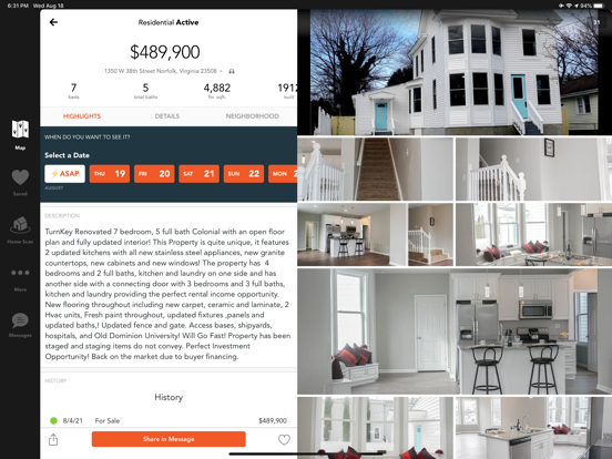 REIN Real Estate and Rentals iPad screenshot 3 - Lifestyle app
