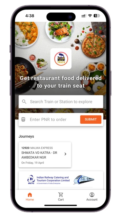 IRCTC eCatering Food on Track