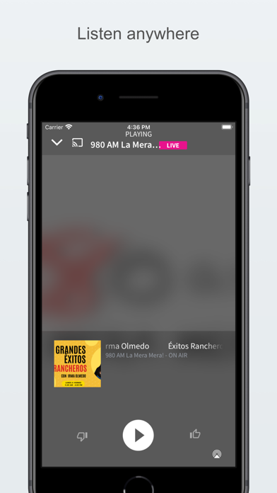 980 AM La Mera Mera Screenshot
