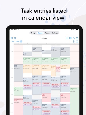 ATracker PRO Time Tracker iPad screenshot