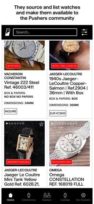 Pushers Watches screenshot 2