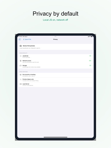 OpenHTML: HTML, PDF & Markdown iPad screenshot