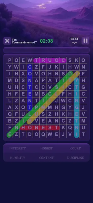 Bible Word Search Game Puzzle screenshot 1
