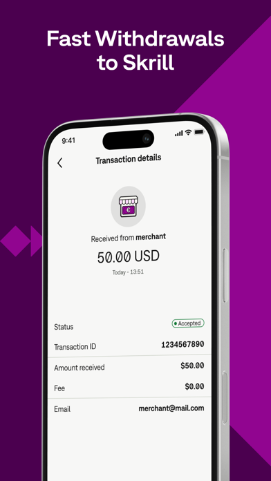Skrill - Pay & Transfer Money Screenshot