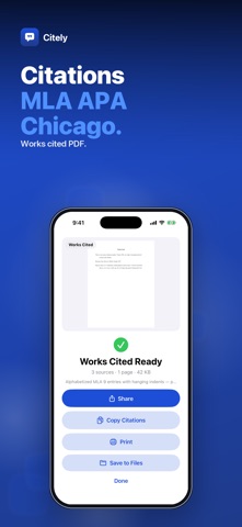 Citely: Citation Generator iPhone screenshot