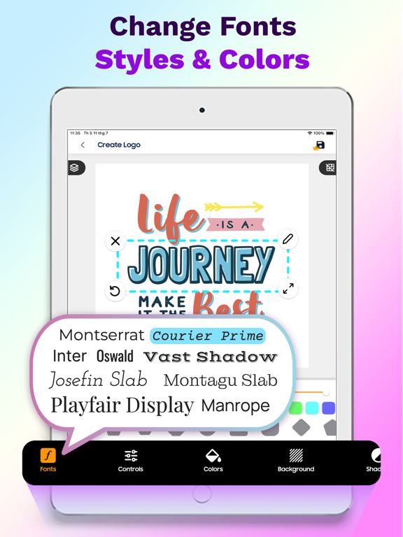 LogoX - AI Logo Maker iPad screenshot 5 - Graphics & Design app