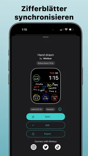 Screenshot von Widgets Von Clockology auf dem iPhone 5