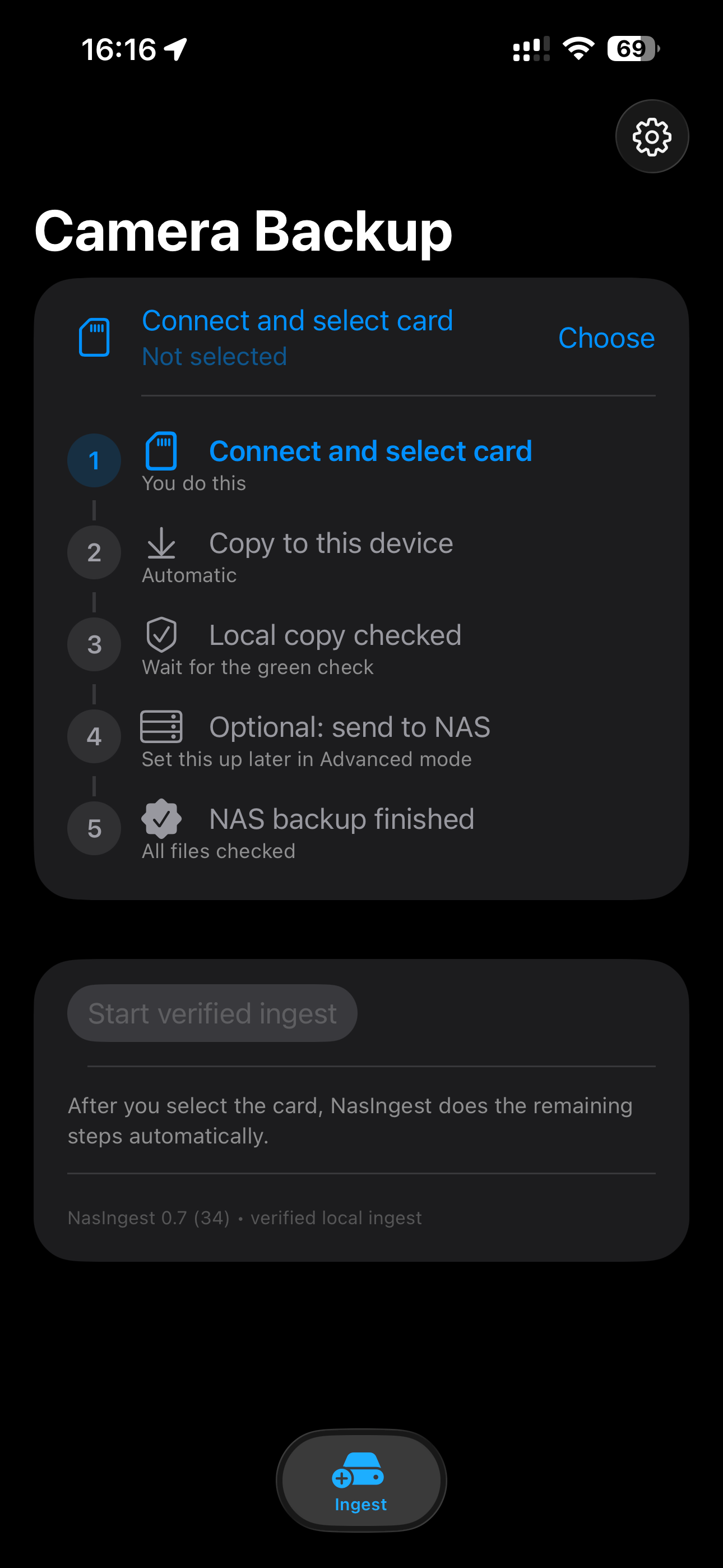 NasIngest screenshot 3