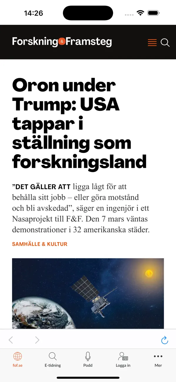 Screenshot #1 pour Forskning & Framsteg