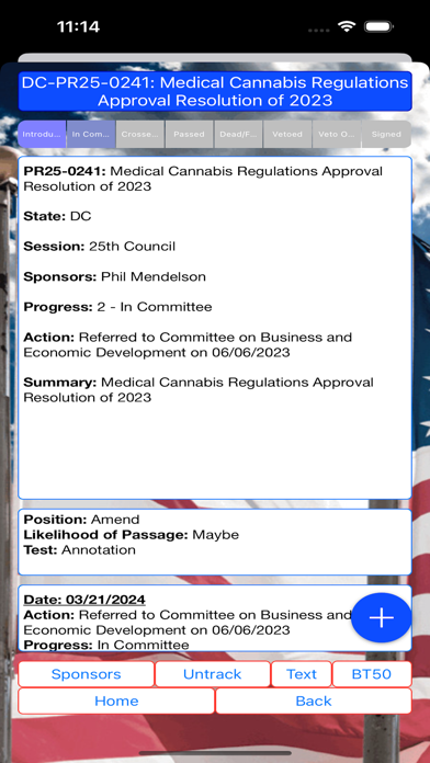 BillTrack50 Screenshot
