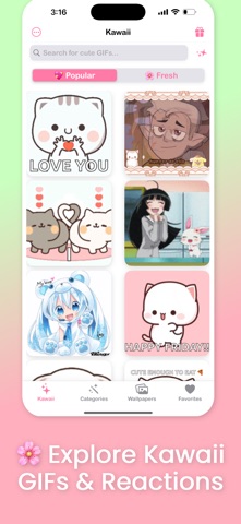 Kawaii Keyboard & Wallpapers screenshot
