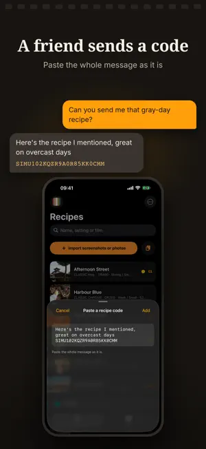 Simu — Film Recipes screenshot 3