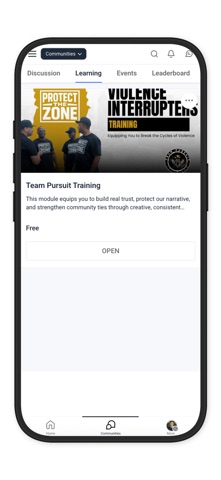 Team Pursuit Community Hub iPhone screenshot