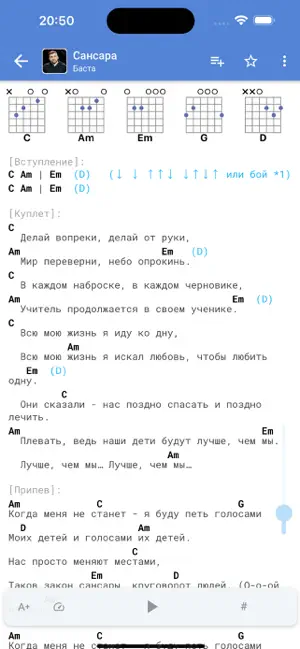 Аккорды AmDm iPhone screenshot 4