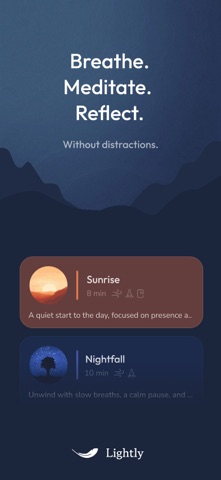 Lightly: Meditation & Journal screenshot
