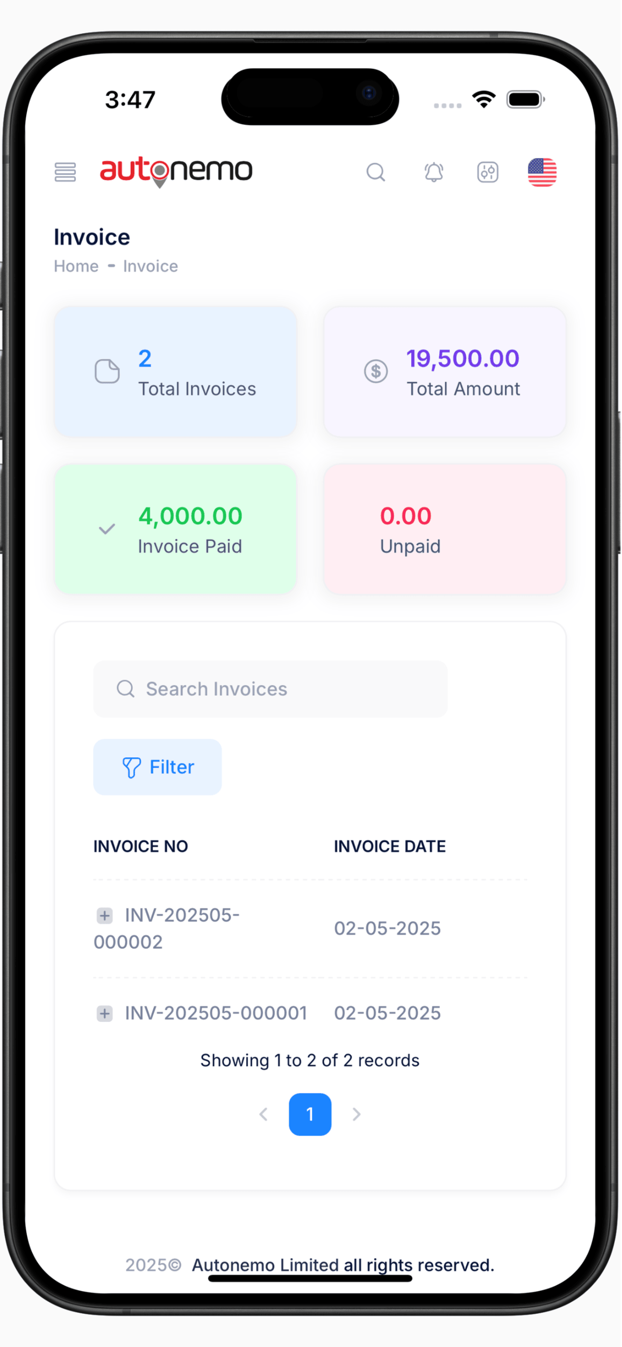 Autonemo Dealer App