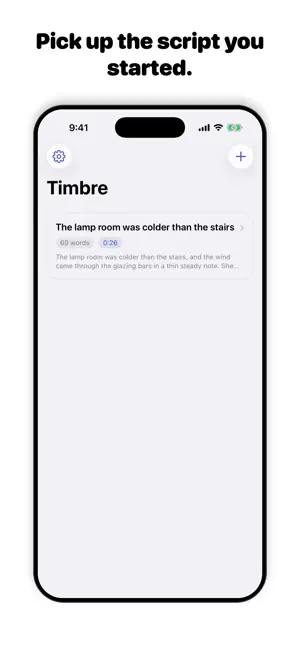 Timbre: Read Aloud screenshot 2