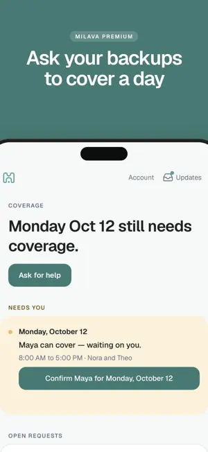 Milava: Childcare Schedule screenshot 3