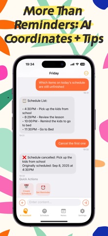 Friday AI Daily Calendar iPhone screenshot