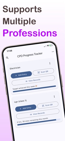 CPD Progress Tracker screenshot