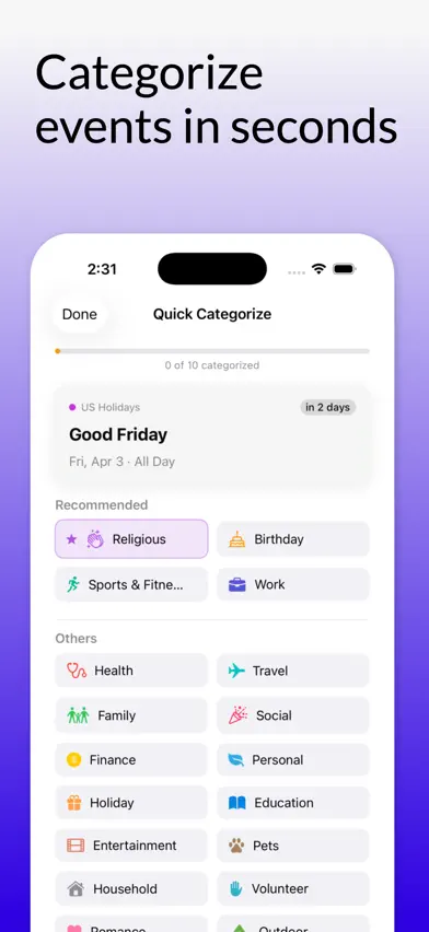 Horizon: Calendar Highlights screenshot 2