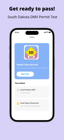 South Dakota DMV Test screenshot