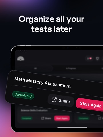 Testopia: AI Quiz & Flashcards iPad screenshot