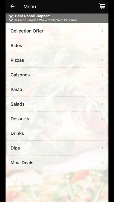 Screenshot #1 pour Bella Napoli Clapham
