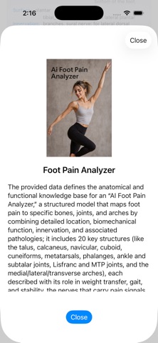 Ai Foot Pain Analyzer iPhone screenshot