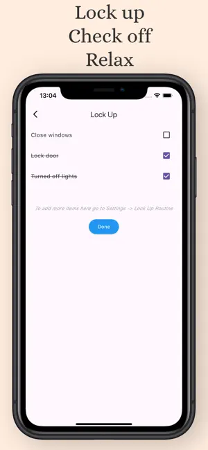 Did I Lock Up? - Checklist screenshot 3