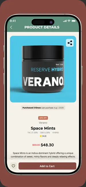 Terrace Cannabis mobile app screenshot 3