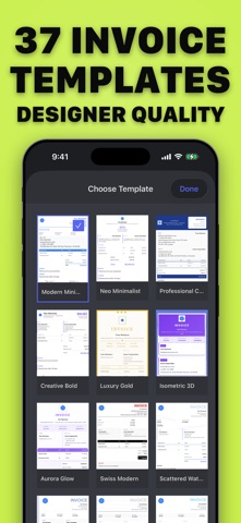 Free Invoice maker & Estimate iPhone screenshot