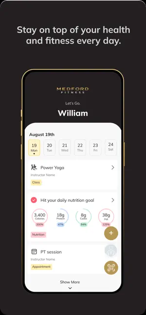 Medford Fitness App screenshot 2