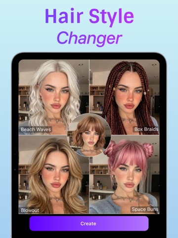 Haircut Try On: Hair AI iPad screenshot