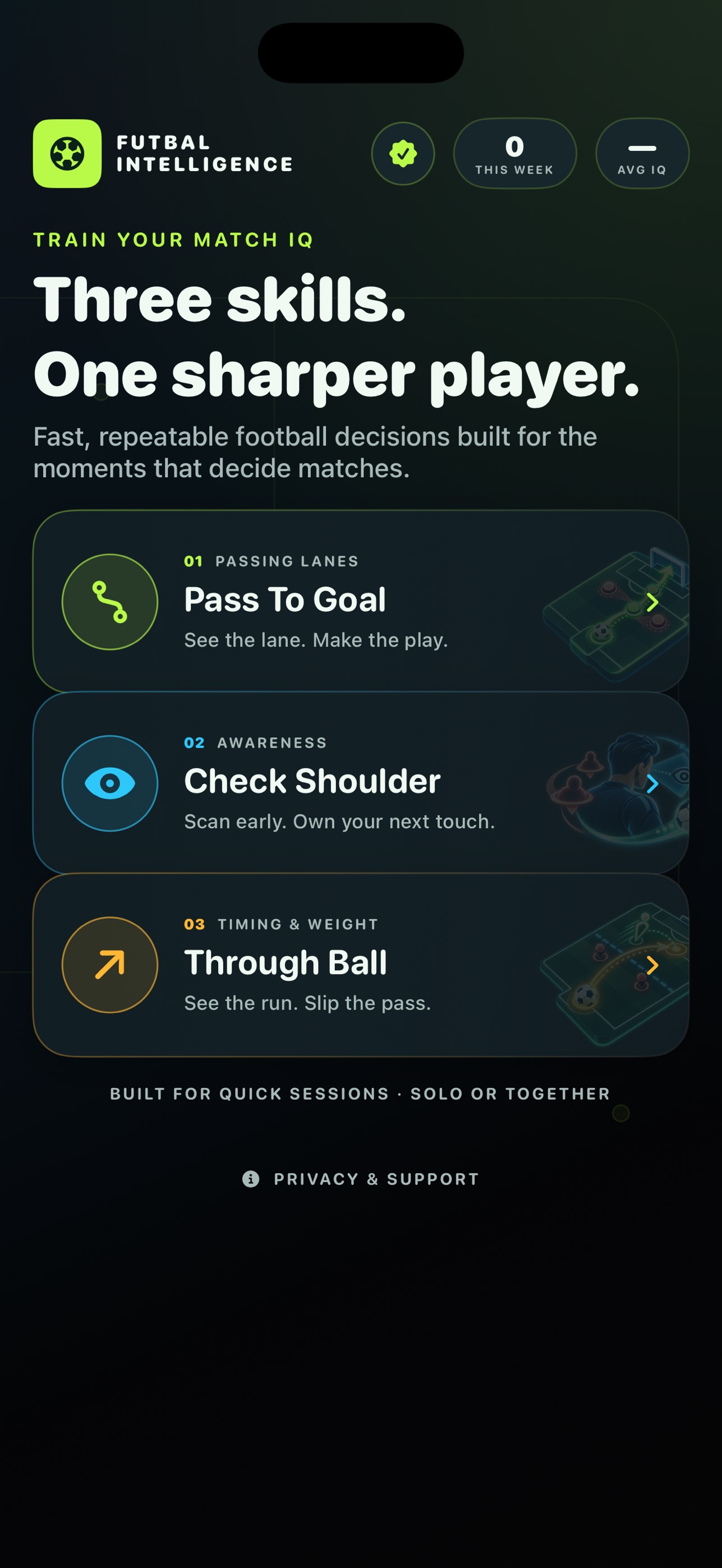 Screenshot 1 of Futbal Intelligence
