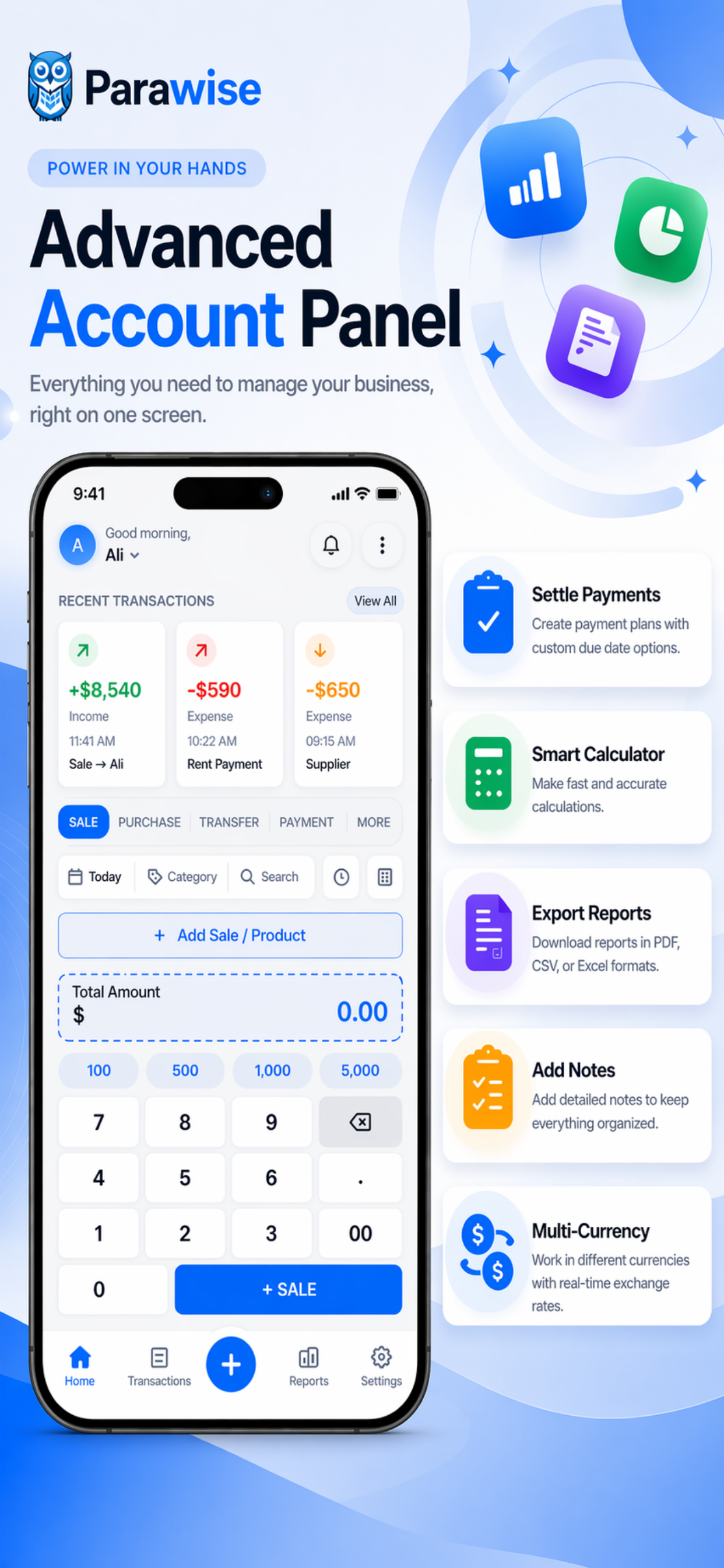 Parawise: Budget & Bookkeeping