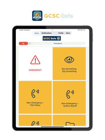 GCSC Safe iPad screenshot