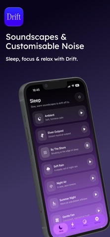 Drift: Sleep & Focus Sounds Screenshot 1 of 3