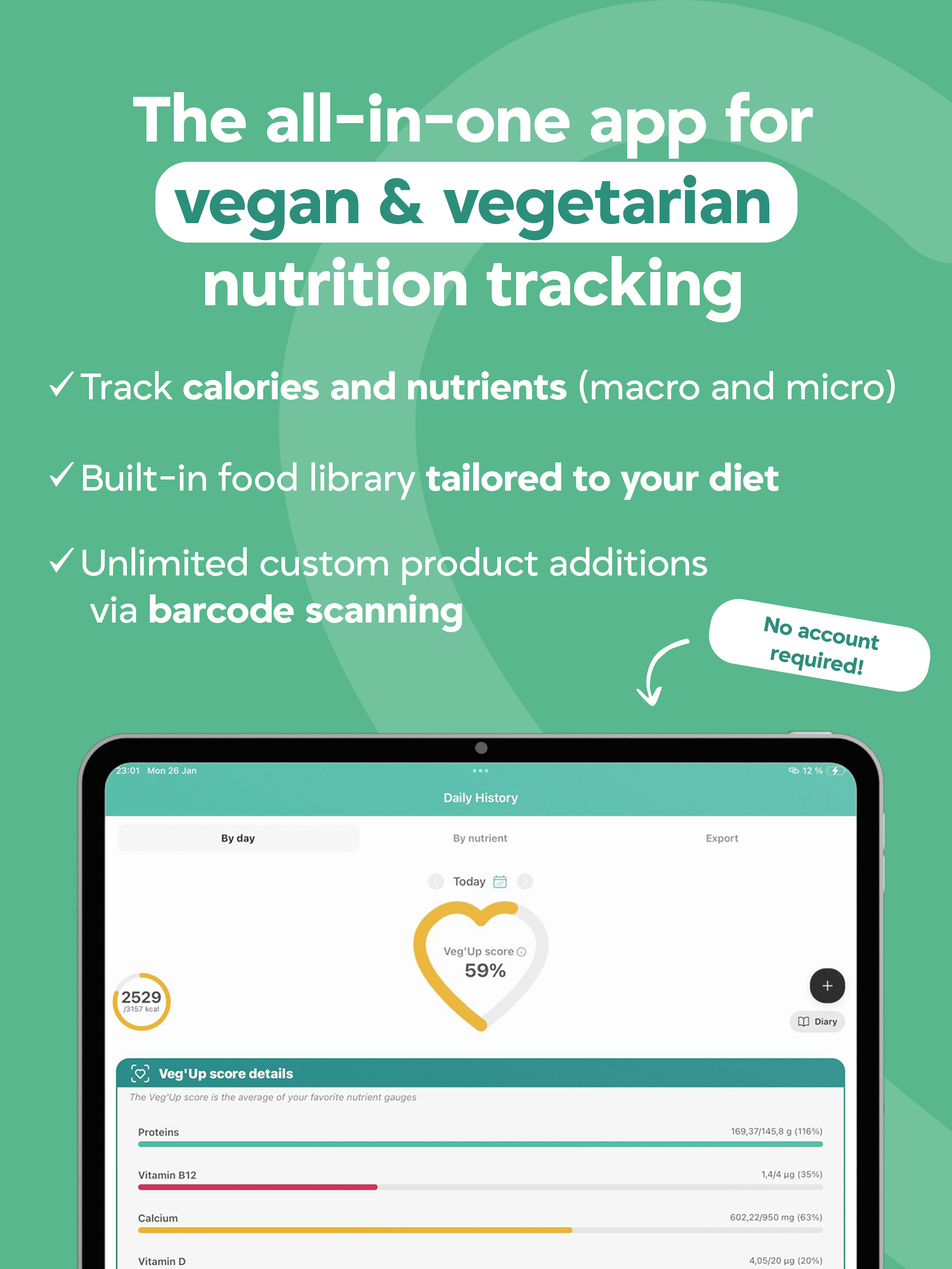 Vegan & vegetarian - VegUp