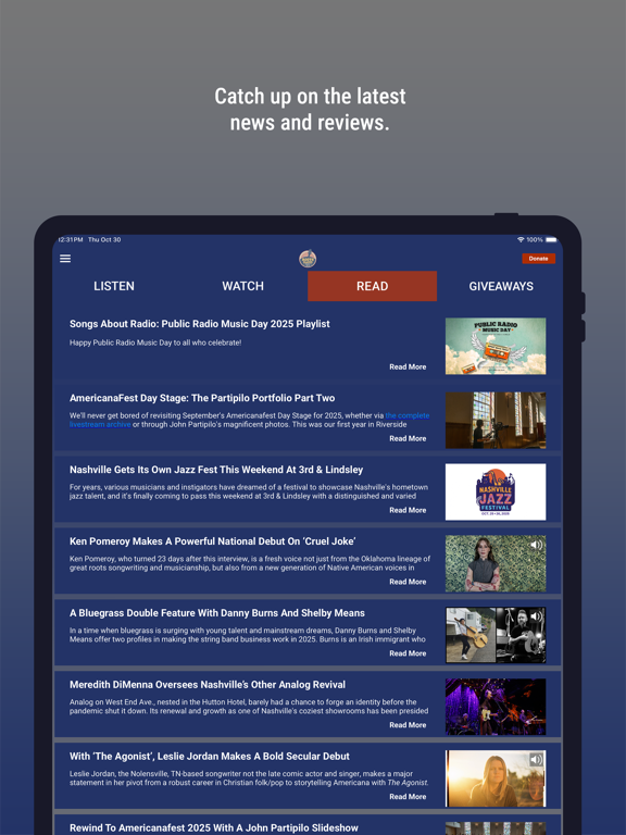 WMOT iPad screenshot 5 - Entertainment app