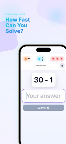 MathUp: Math Brain Games iPhone screenshot
