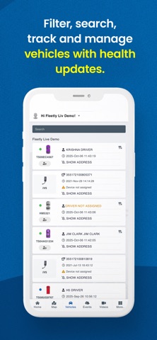 Veracity Fleet Manager screenshot