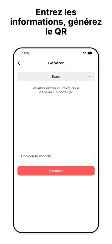 QR Code Gratuit: Générateur QR screenshot 3 of 4