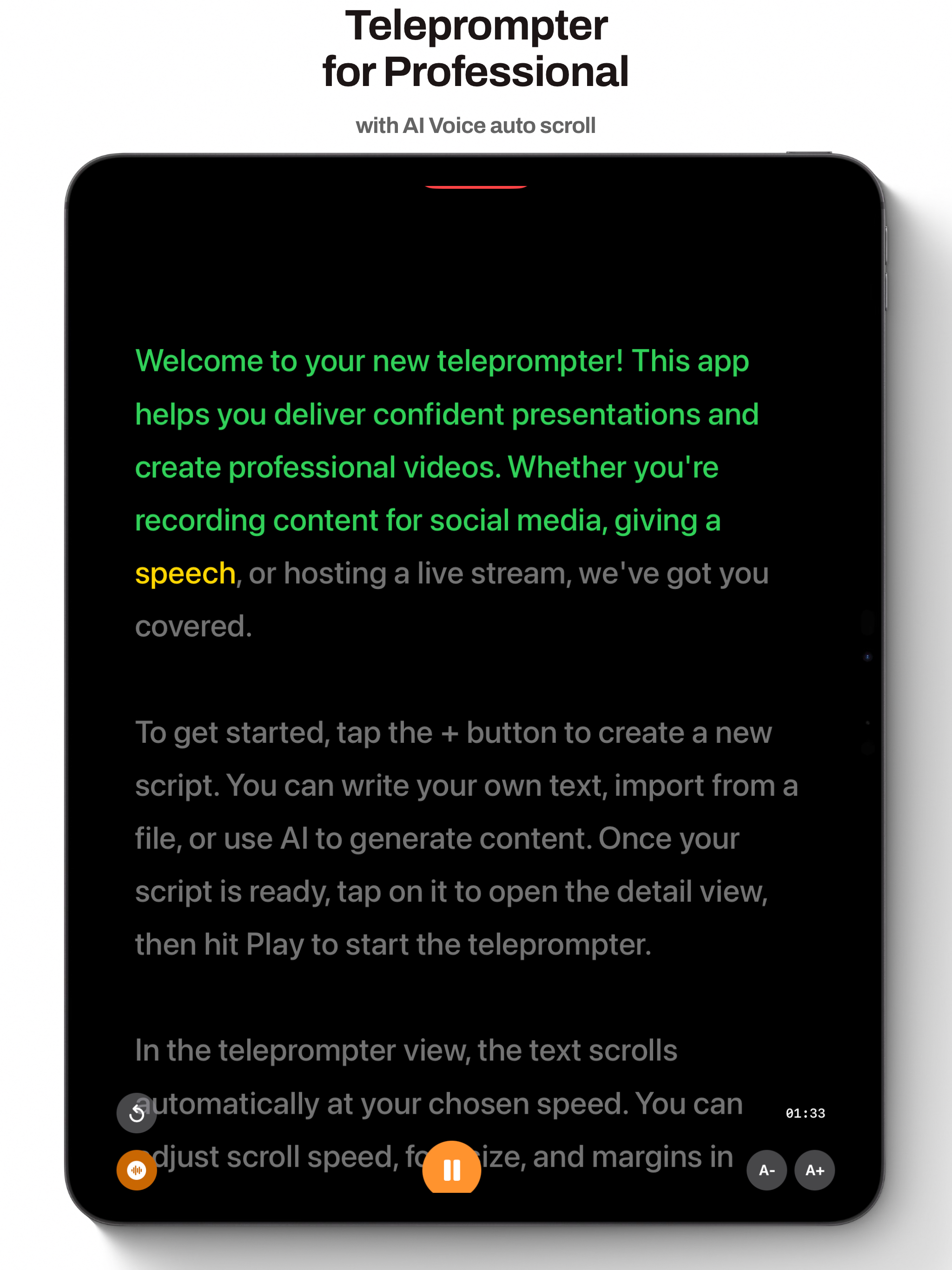 Teleprompter • Video Recorder screenshot 7