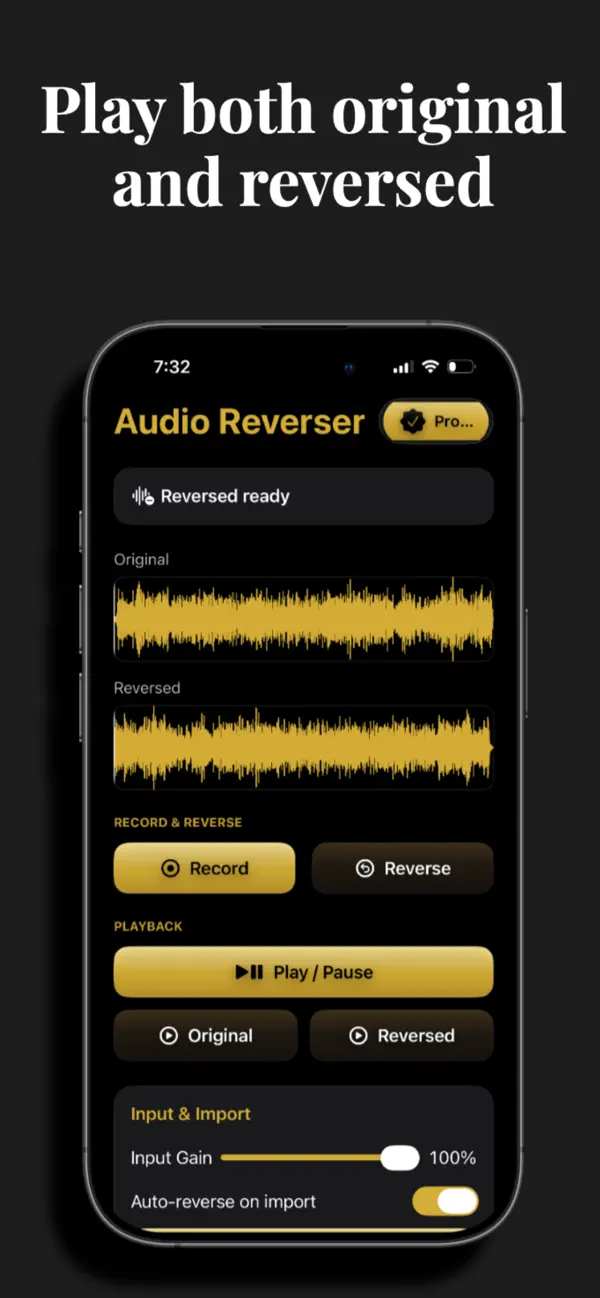 Screenshot #3 pour Audio Reverser: Recorder