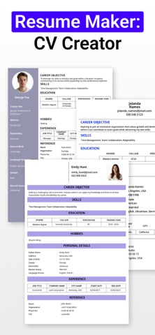 Resume Maker: CV Creator screenshot