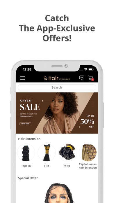 eHair Wholesale iPhone screenshot 1 - Business app