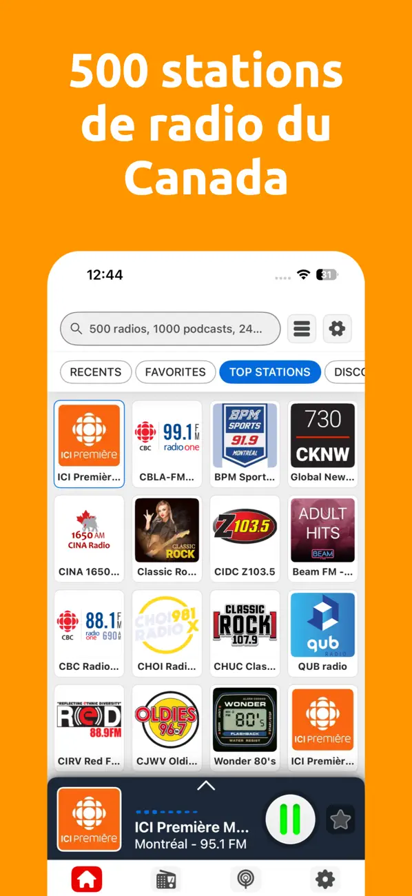 Screenshot #1 pour Radios Canada: Radio Player FM