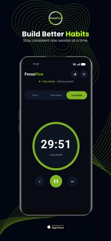 FocusFlow – Pomodoro Timer Screenshot 3 of 7
